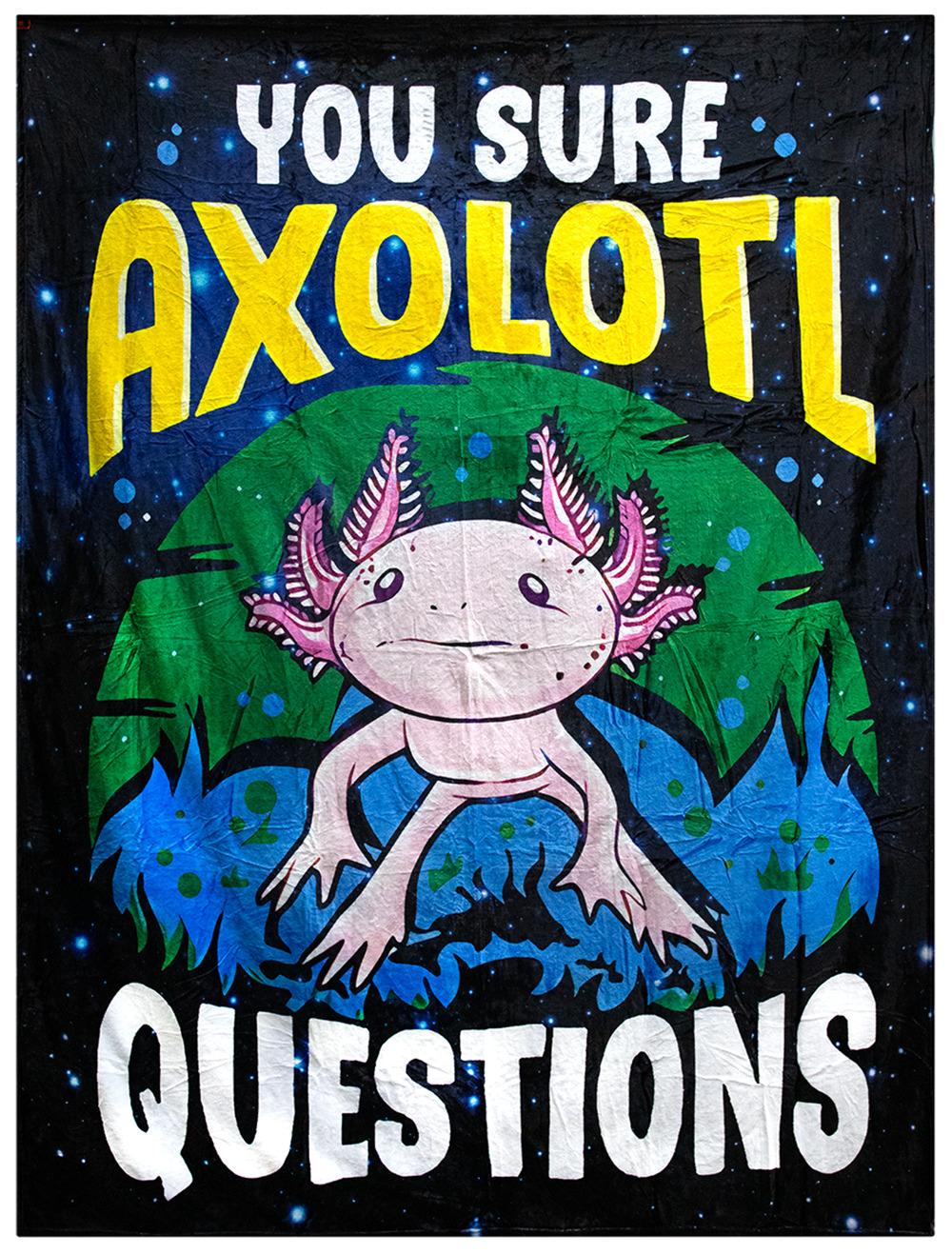 You Sure Axolotl Questions 80" x 60" Silky Super Soft Throw Blanket New!